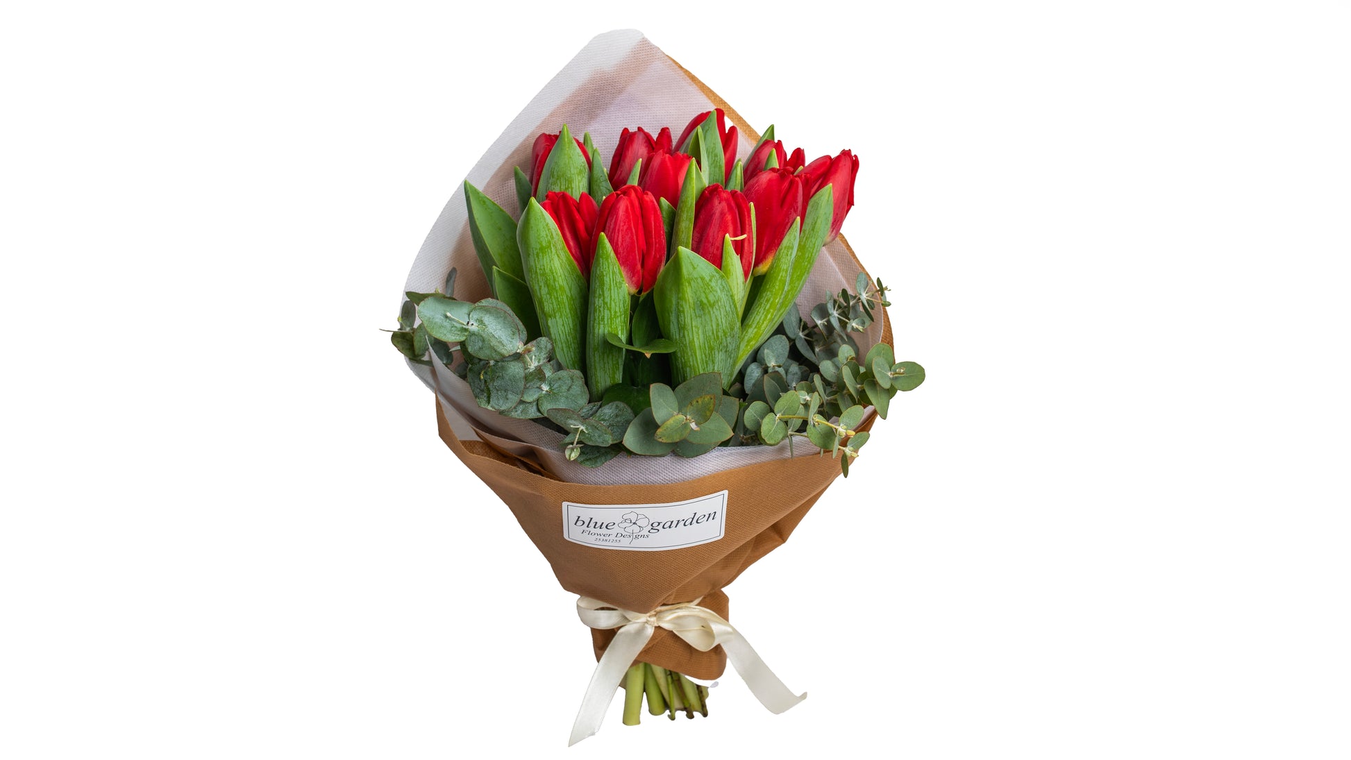 Bouquet With Red Tulips - BG Flowers