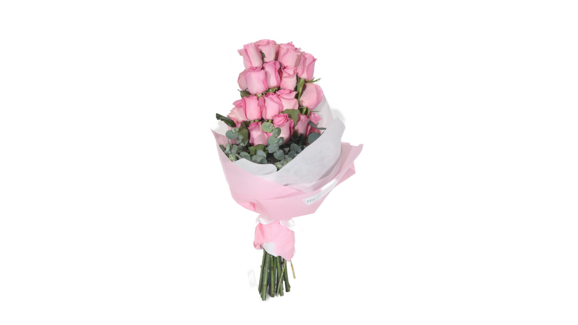 Bouquet Of Pink Fresh Roses Pyramid - BG Flowers