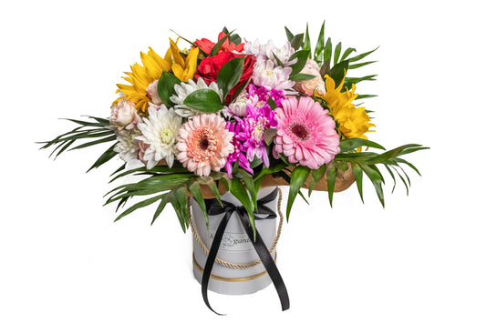 Bouquet Of Seasonal Flowers In Box No. 3 - BG Flowers