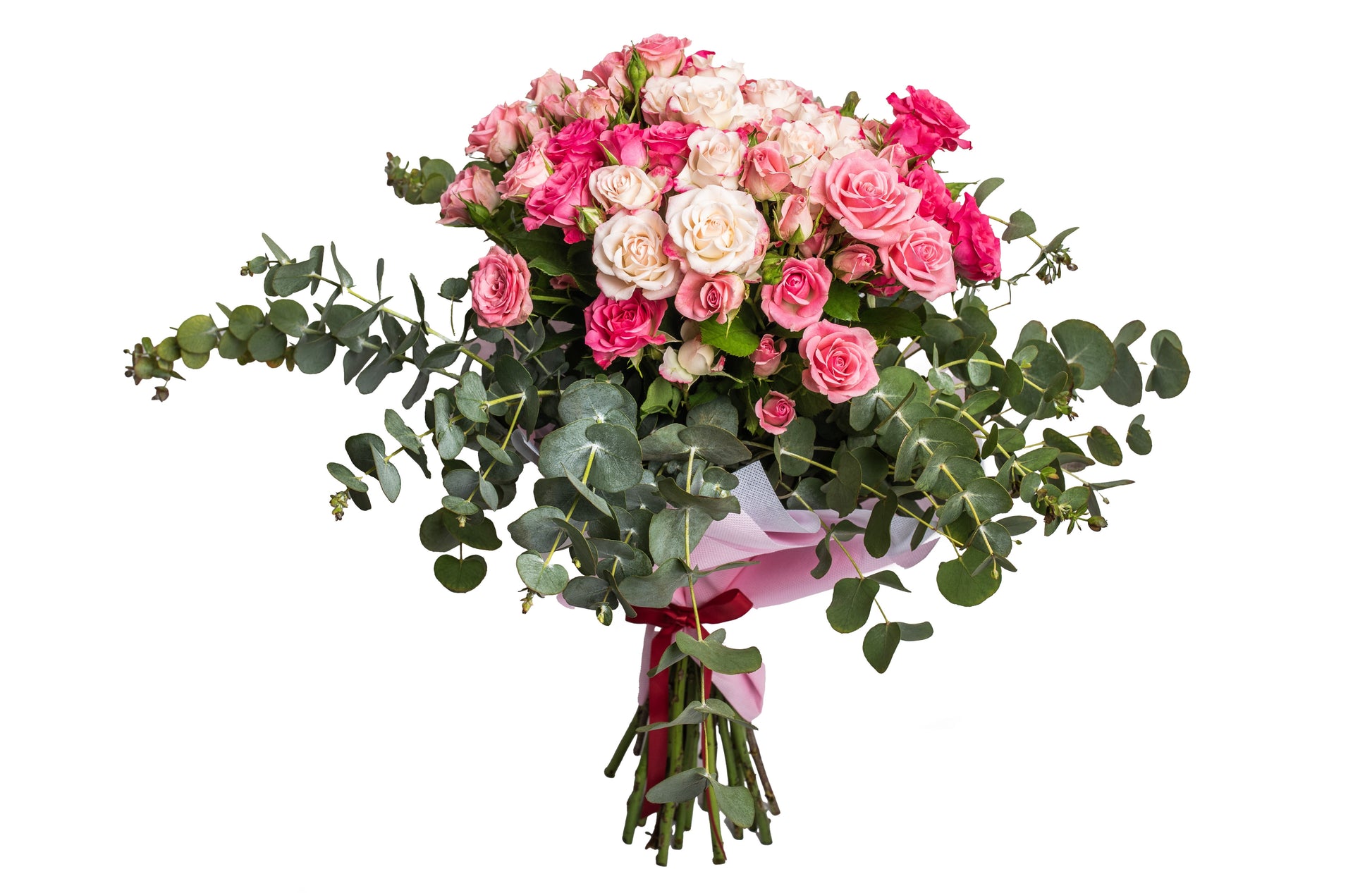 Bouquet Of Mini Roses Pink Shades - BG Flowers