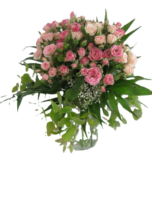 Pink Shades Mini Sensation in a Vase - BG Flowers