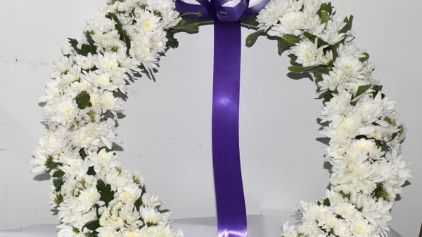 Funeral Wreath - #bluegardenflowers#