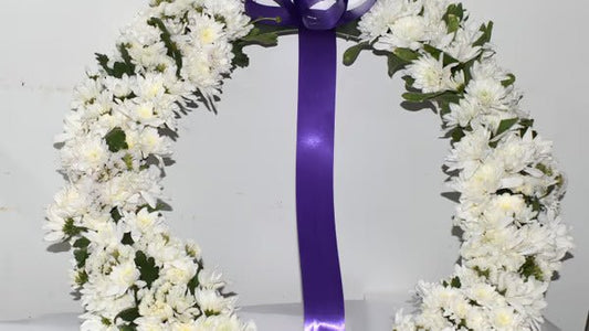 Funeral Wreath - #bluegardenflowers#