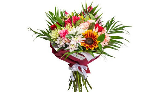 Μπουκέτο Με Διάφορα Εποχιακά Λουλούδια - #bluegardenflowers#